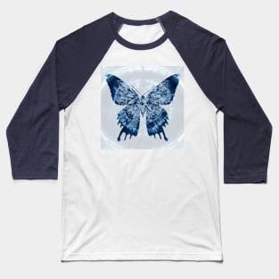 Butterfly Tie-Dye Mandala Baseball T-Shirt